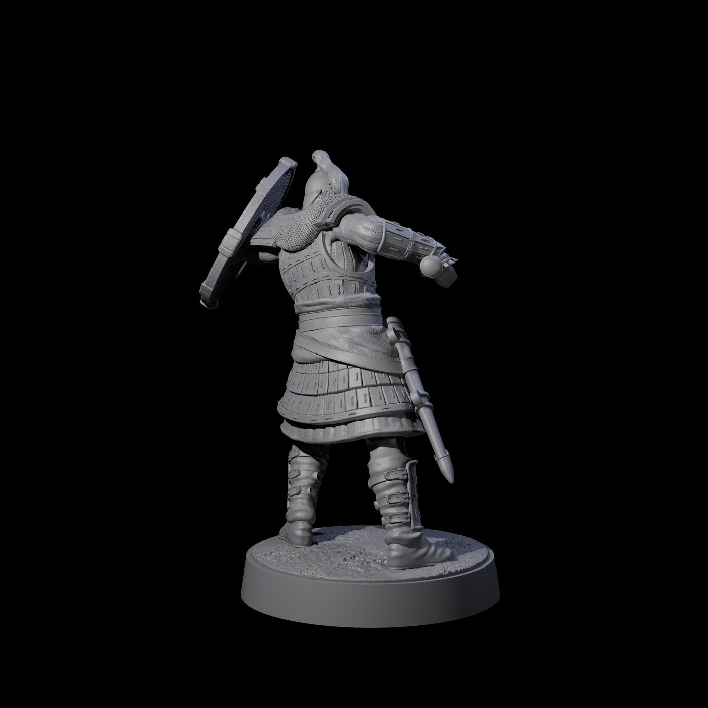 Desert Mercenary D Miniature for Dungeons and Dragons, Pathfinder or other TTRPGs