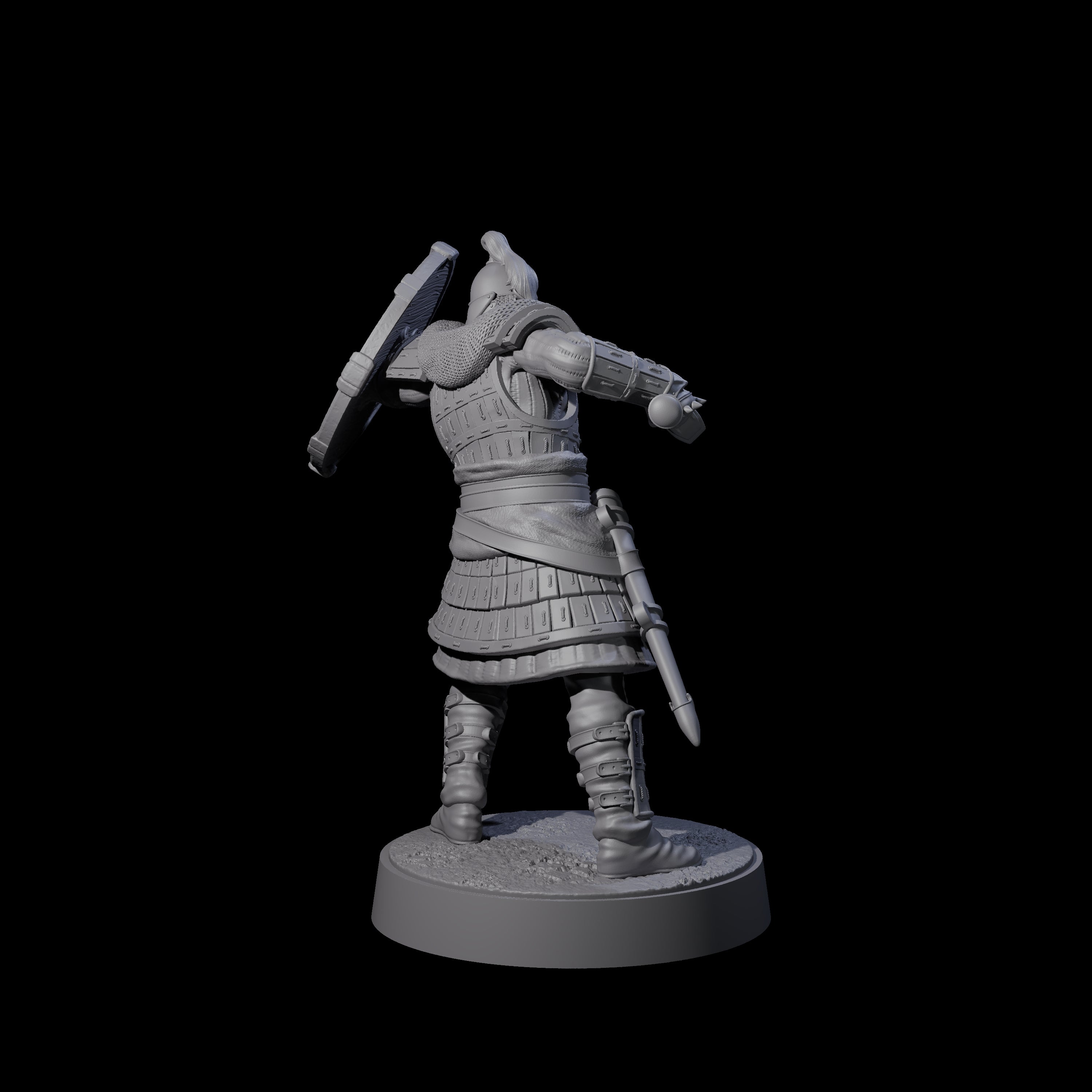 Desert Mercenary D Miniature for Dungeons and Dragons, Pathfinder or other TTRPGs