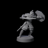 Desert Mercenary D Miniature for Dungeons and Dragons, Pathfinder or other TTRPGs