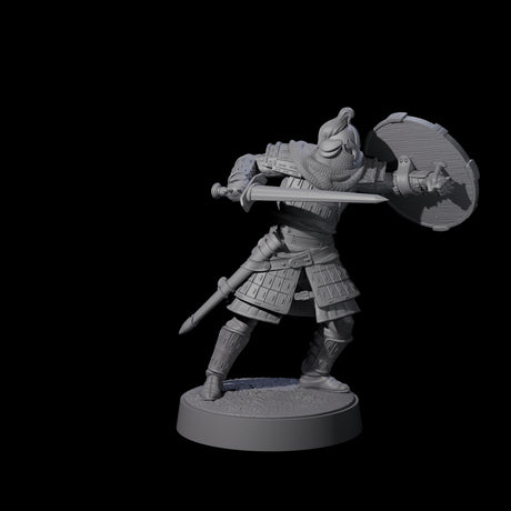 Desert Mercenary D Miniature for Dungeons and Dragons, Pathfinder or other TTRPGs