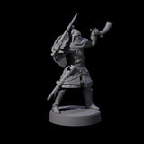 Desert Mercenary F Miniature for Dungeons and Dragons, Pathfinder or other TTRPGs
