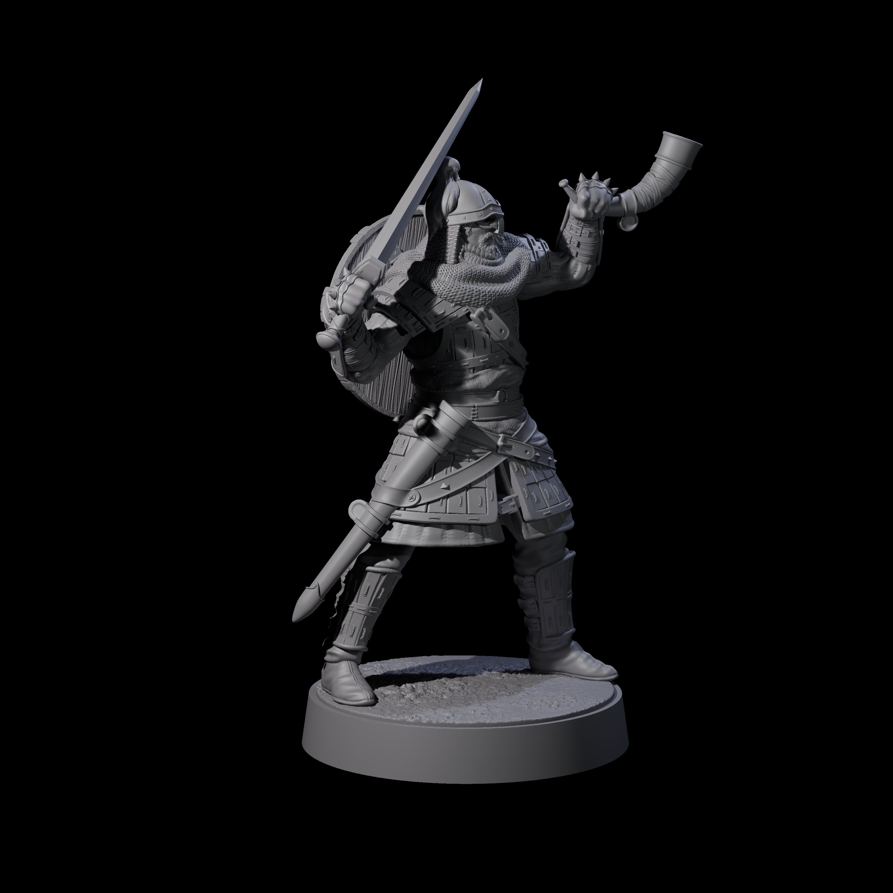 Desert Mercenary F Miniature for Dungeons and Dragons, Pathfinder or other TTRPGs