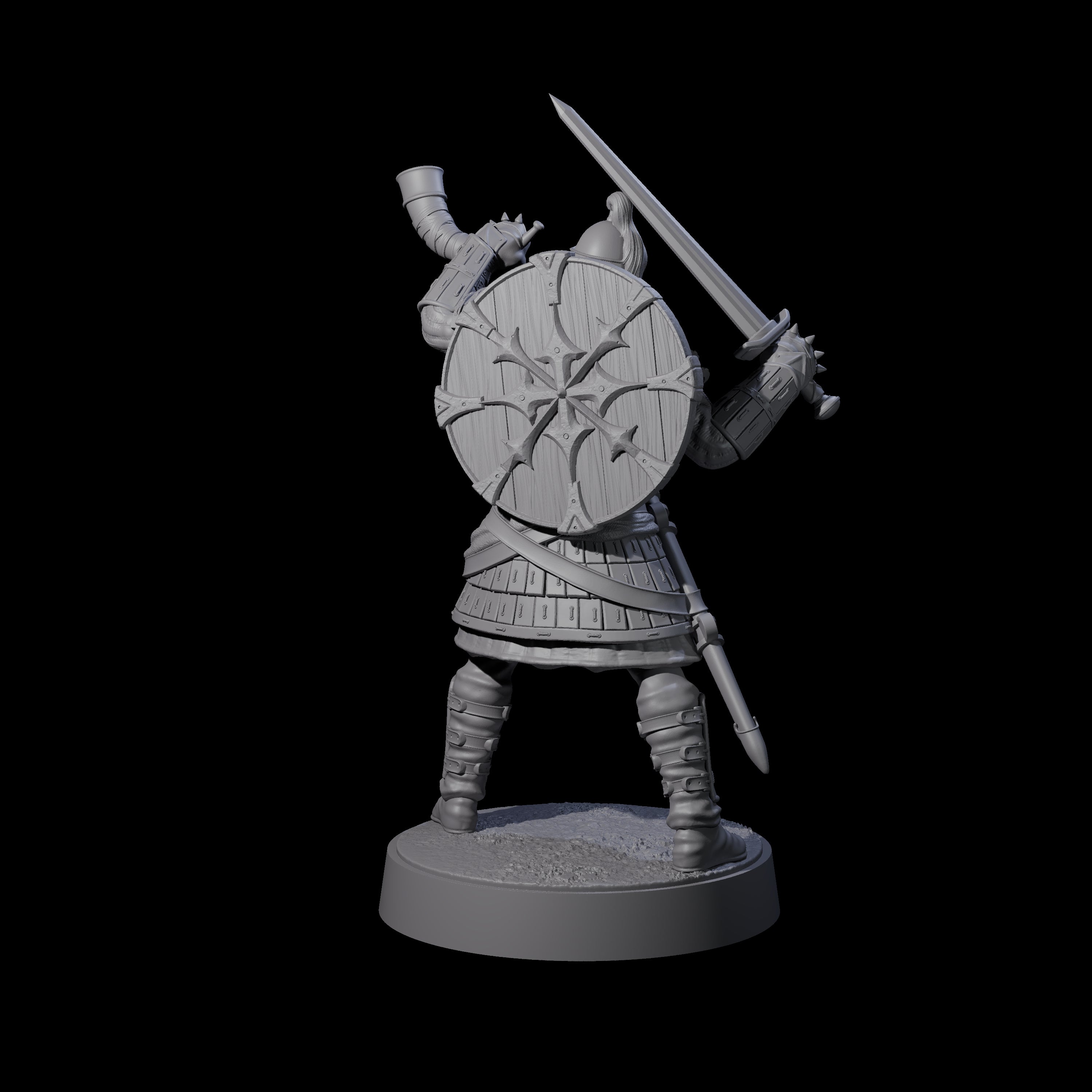 Desert Mercenary F Miniature for Dungeons and Dragons, Pathfinder or other TTRPGs