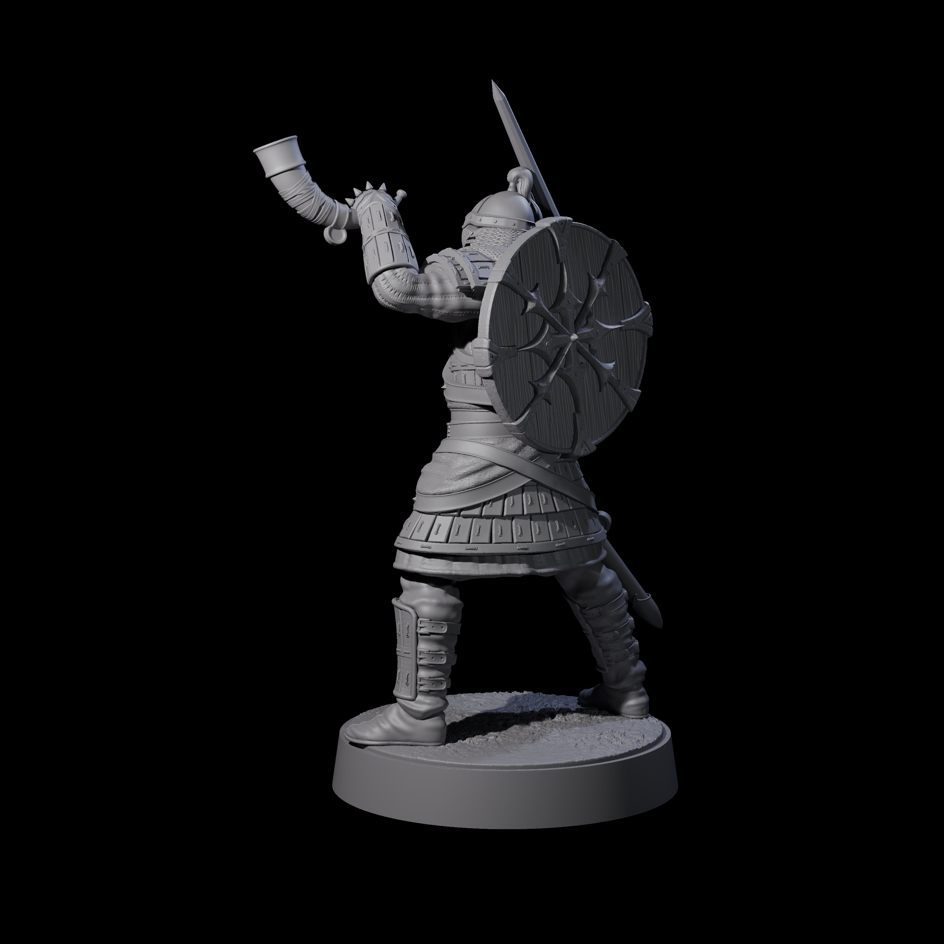 Desert Mercenary F Miniature for Dungeons and Dragons, Pathfinder or other TTRPGs