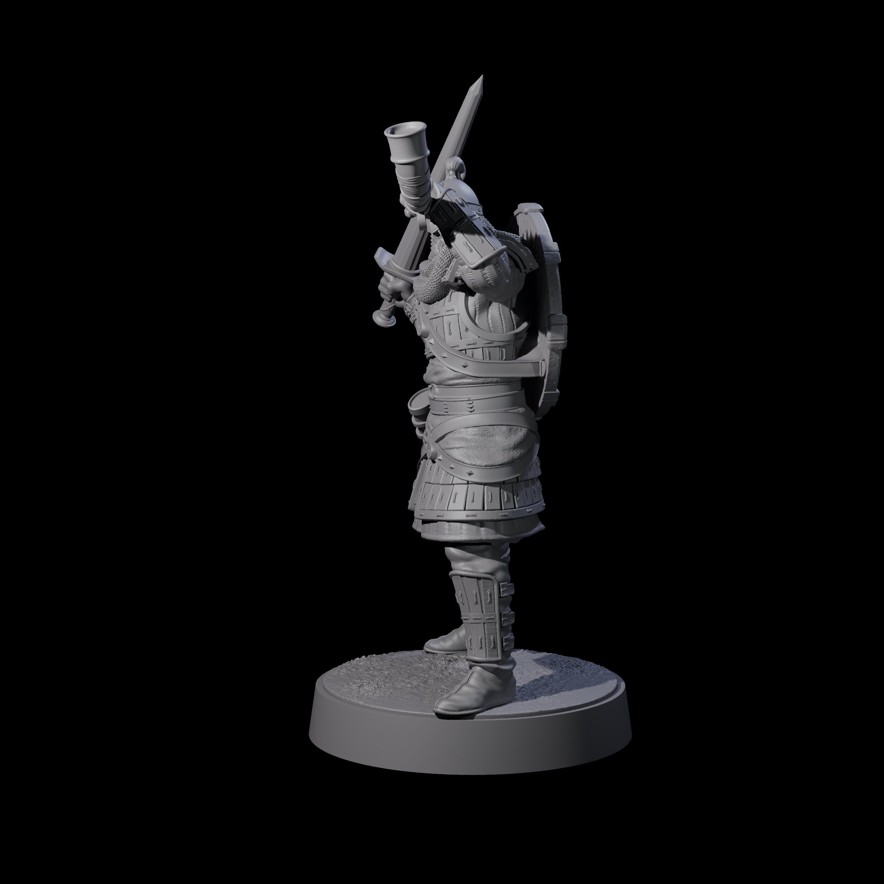 Desert Mercenary F Miniature for Dungeons and Dragons, Pathfinder or other TTRPGs