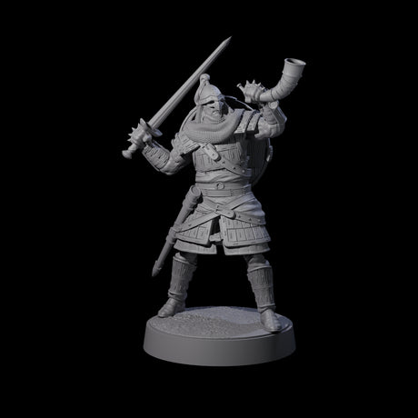 Desert Mercenary F Miniature for Dungeons and Dragons, Pathfinder or other TTRPGs