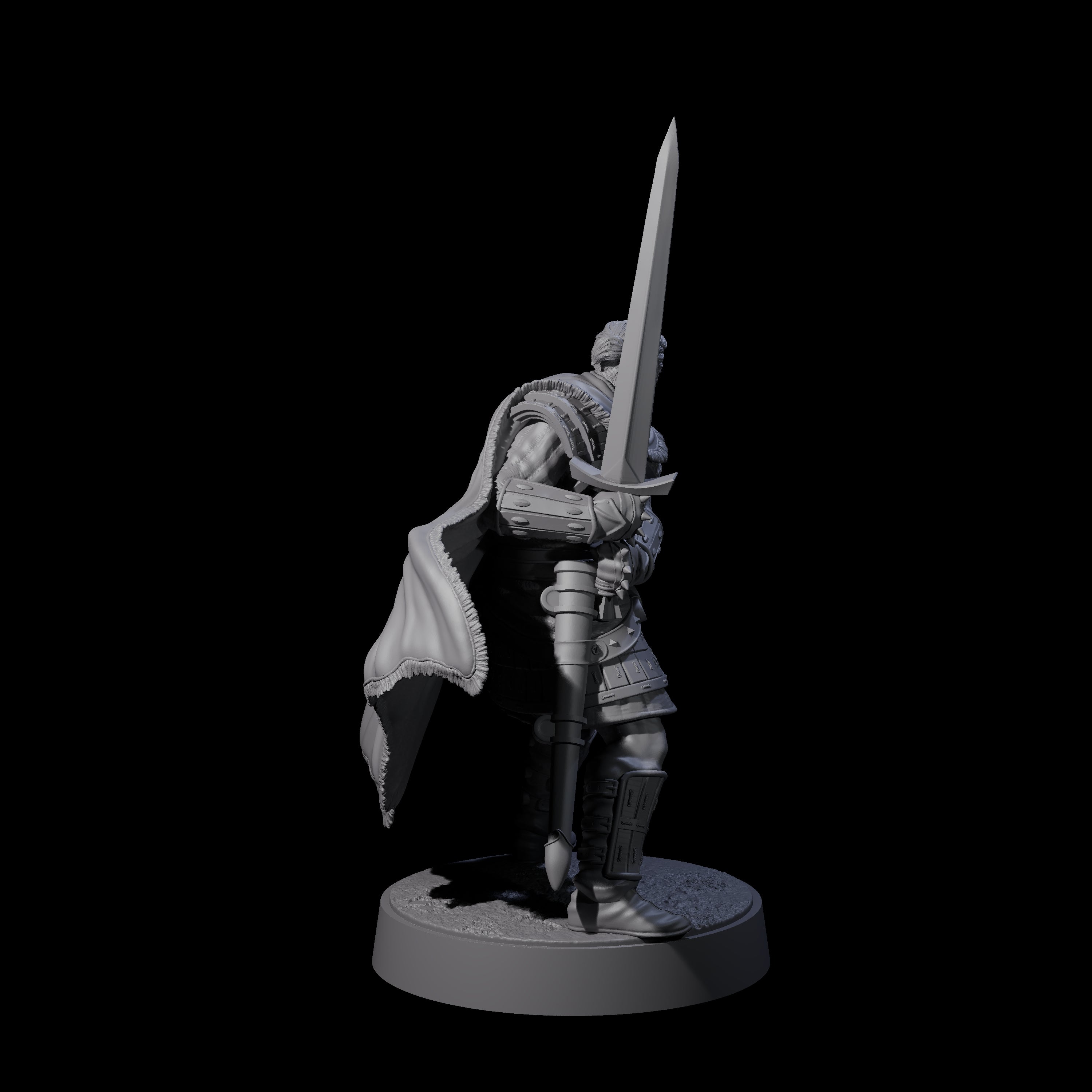 Desert Mercenary H Miniature for Dungeons and Dragons, Pathfinder or other TTRPGs