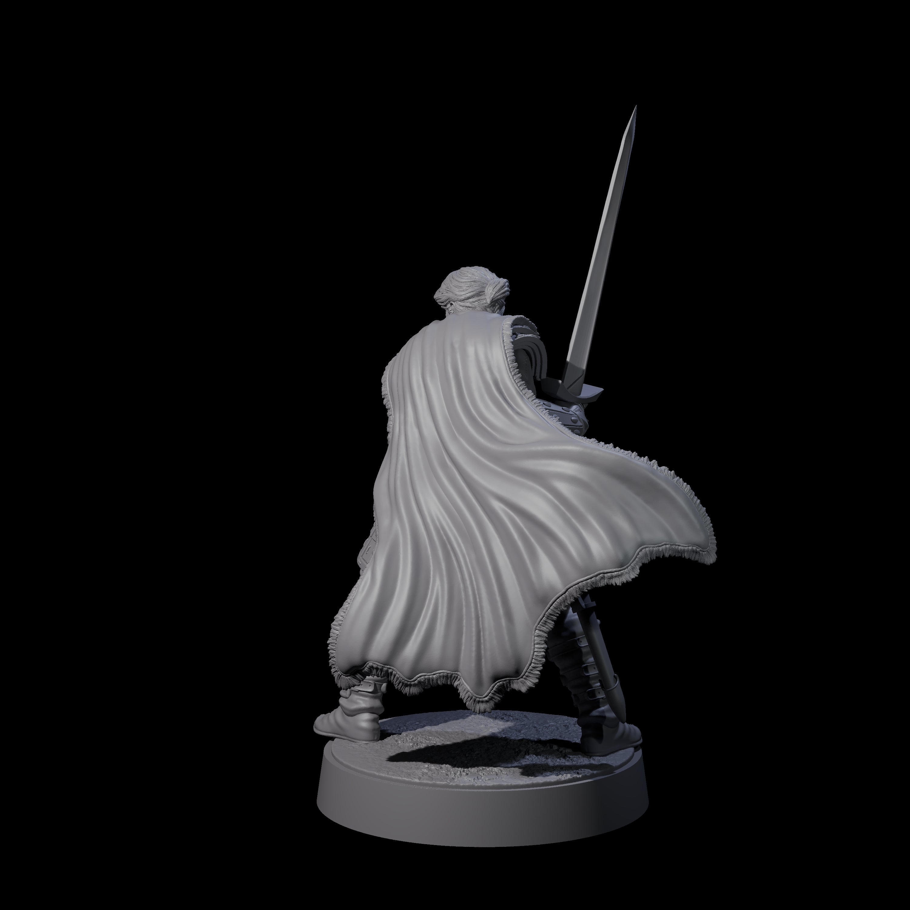 Desert Mercenary H Miniature for Dungeons and Dragons, Pathfinder or other TTRPGs