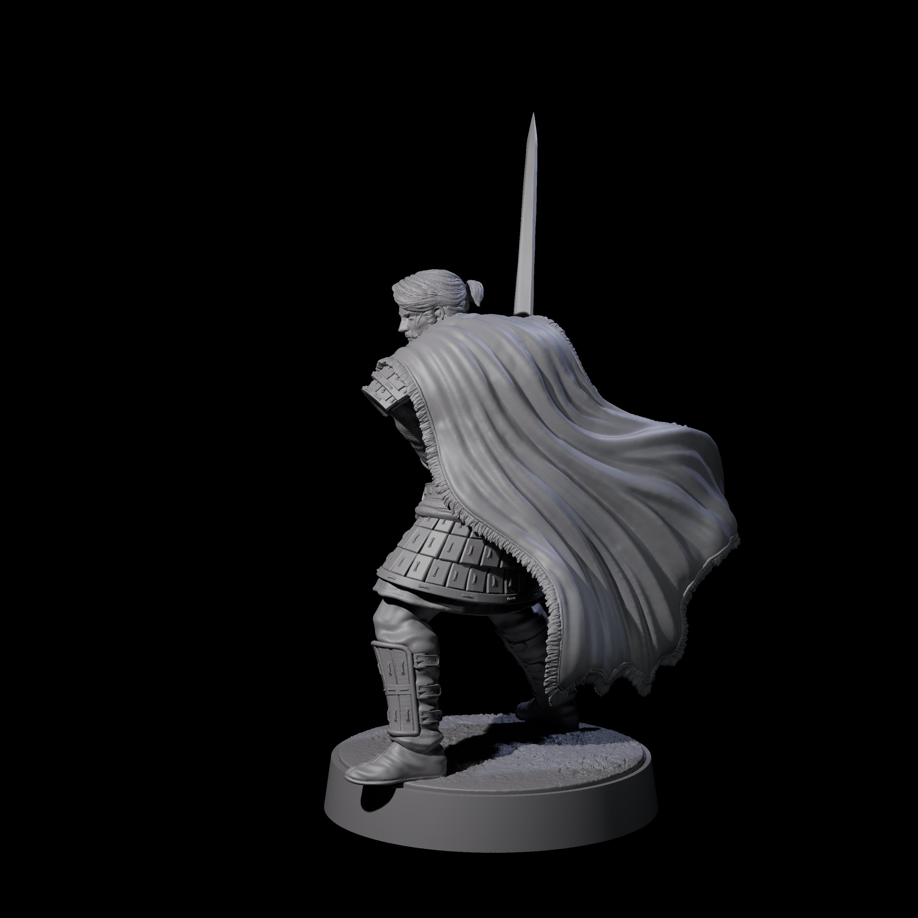 Desert Mercenary H Miniature for Dungeons and Dragons, Pathfinder or other TTRPGs