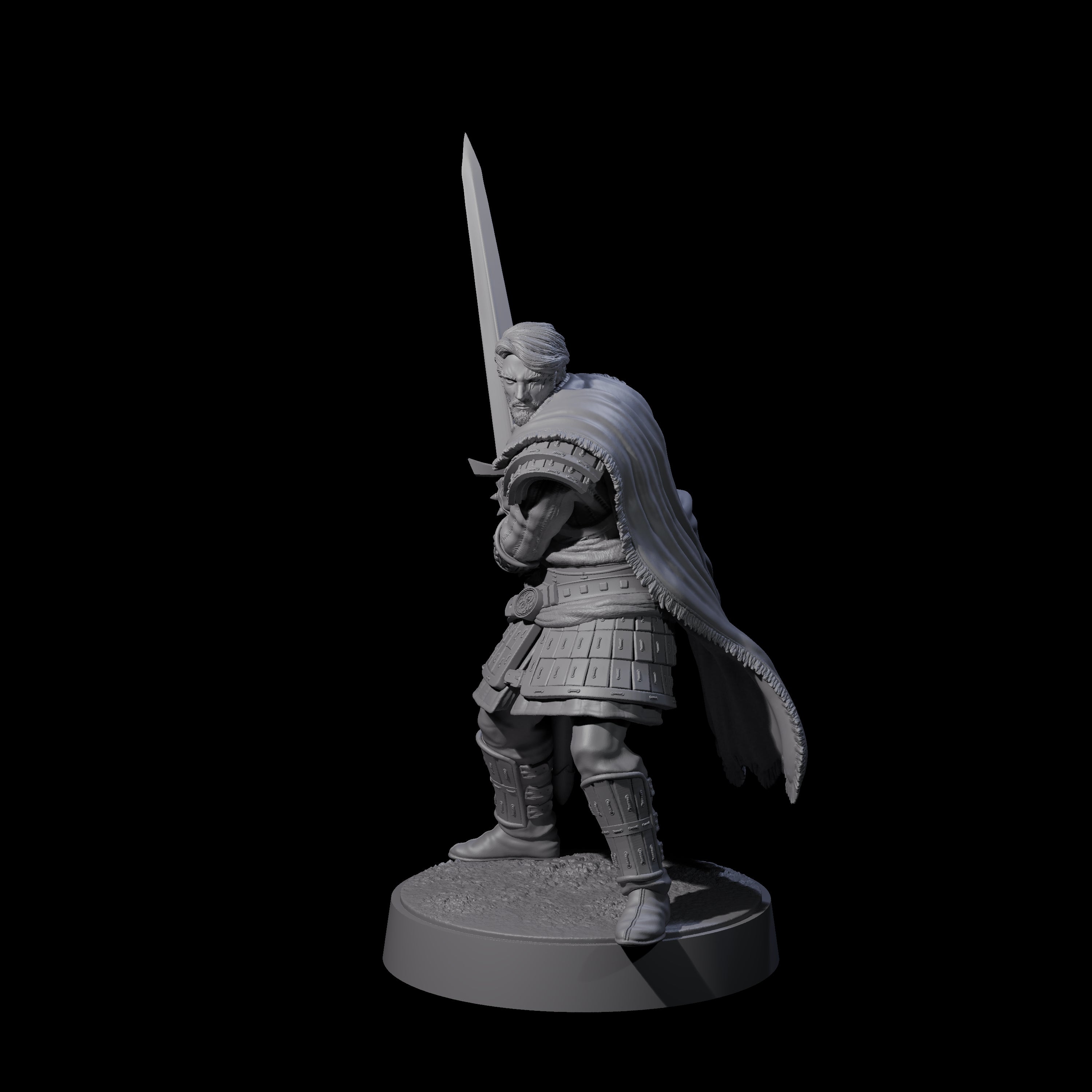 Desert Mercenary H Miniature for Dungeons and Dragons, Pathfinder or other TTRPGs