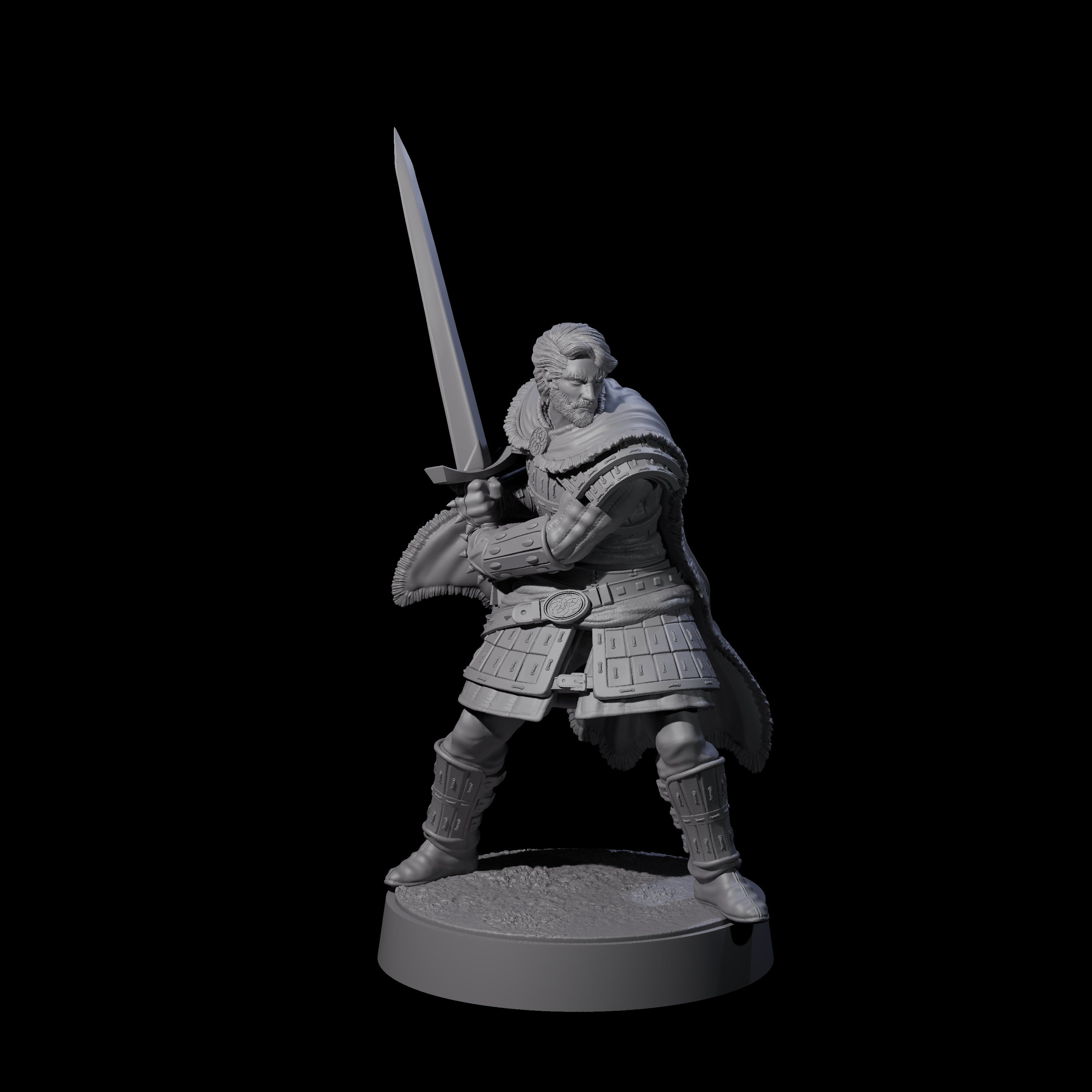 Desert Mercenary H Miniature for Dungeons and Dragons, Pathfinder or other TTRPGs