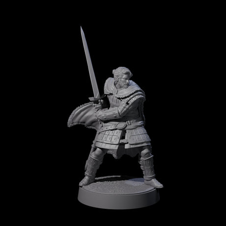 Desert Mercenary H Miniature for Dungeons and Dragons, Pathfinder or other TTRPGs