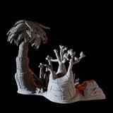 Desert Trees Miniature for Dungeons and Dragons, Pathfinder or other TTRPGs