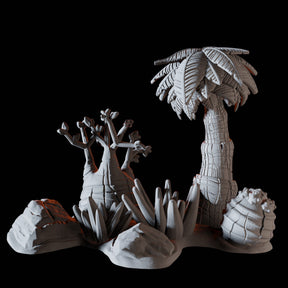 Desert Trees Miniature for Dungeons and Dragons, Pathfinder or other TTRPGs