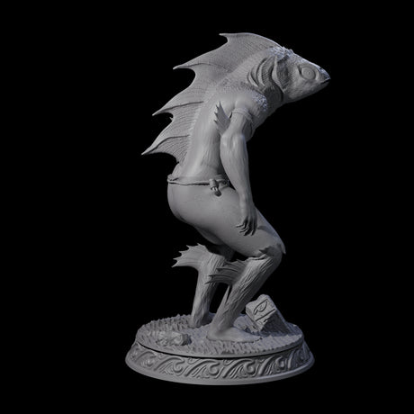 Despairing Deep One A Miniature for Dungeons and Dragons, Pathfinder or other TTRPGs