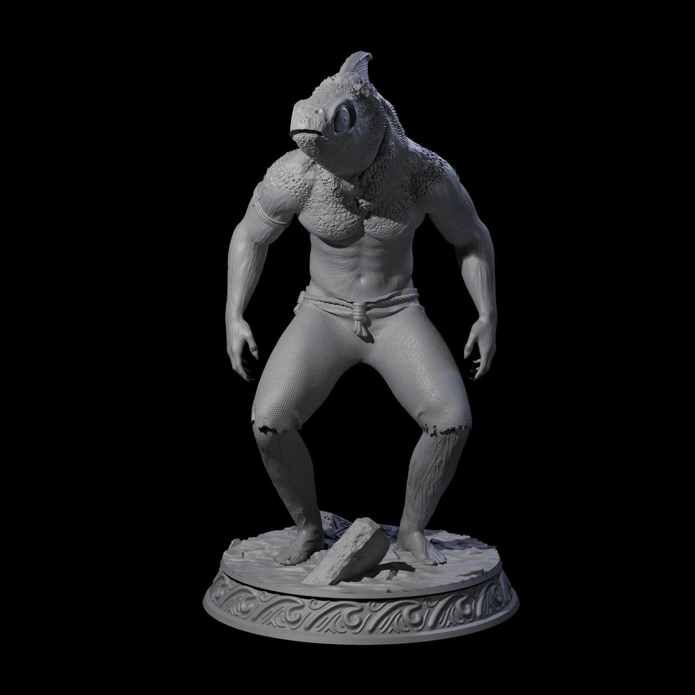Despairing Deep One A Miniature for Dungeons and Dragons, Pathfinder or other TTRPGs