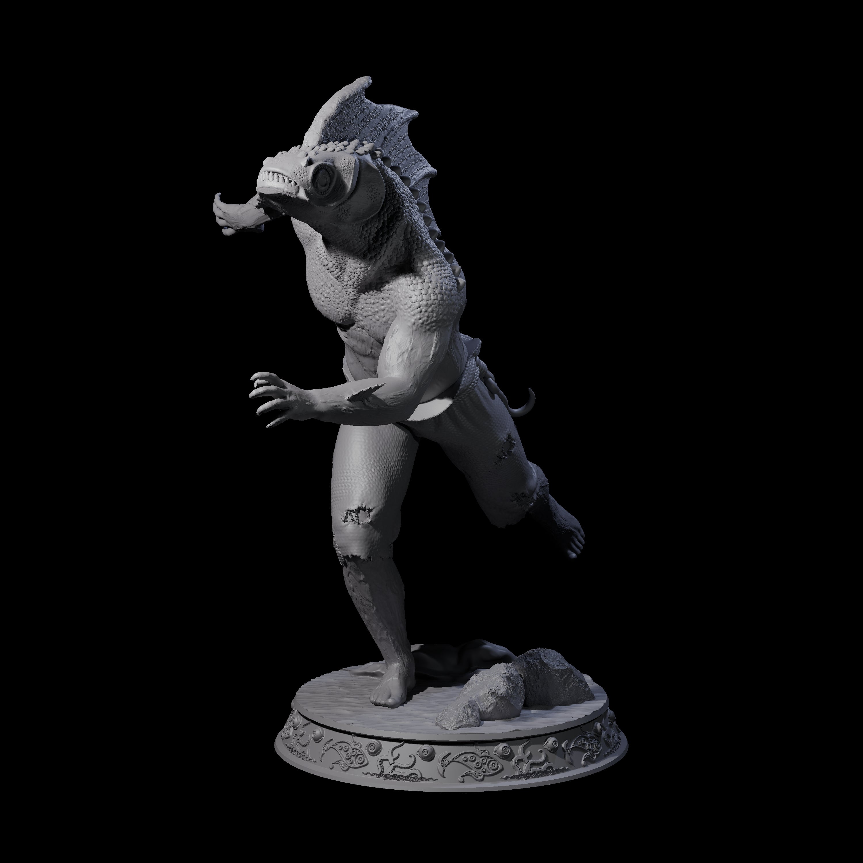 Despairing Deep One B Miniature for Dungeons and Dragons, Pathfinder or other TTRPGs