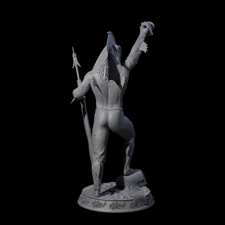 Despairing Deep One C Miniature for Dungeons and Dragons, Pathfinder or other TTRPGs