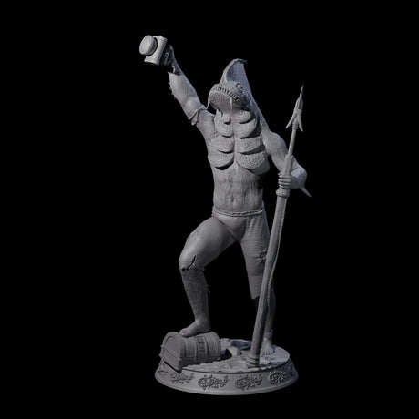 Despairing Deep One C Miniature for Dungeons and Dragons, Pathfinder or other TTRPGs