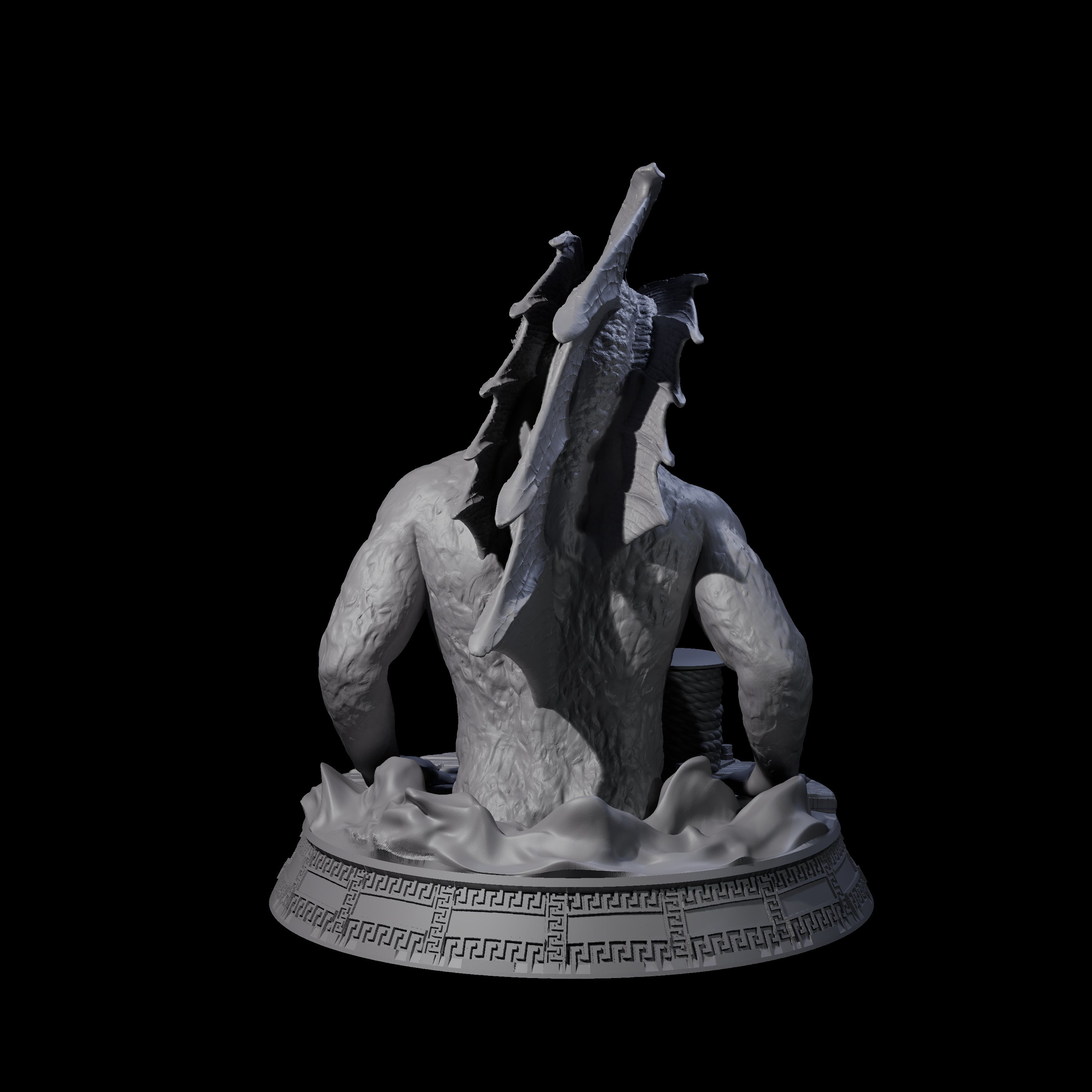 Despairing Deep One D Miniature for Dungeons and Dragons, Pathfinder or other TTRPGs