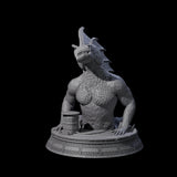 Despairing Deep One D Miniature for Dungeons and Dragons, Pathfinder or other TTRPGs