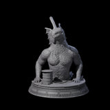 Despairing Deep One D Miniature for Dungeons and Dragons, Pathfinder or other TTRPGs
