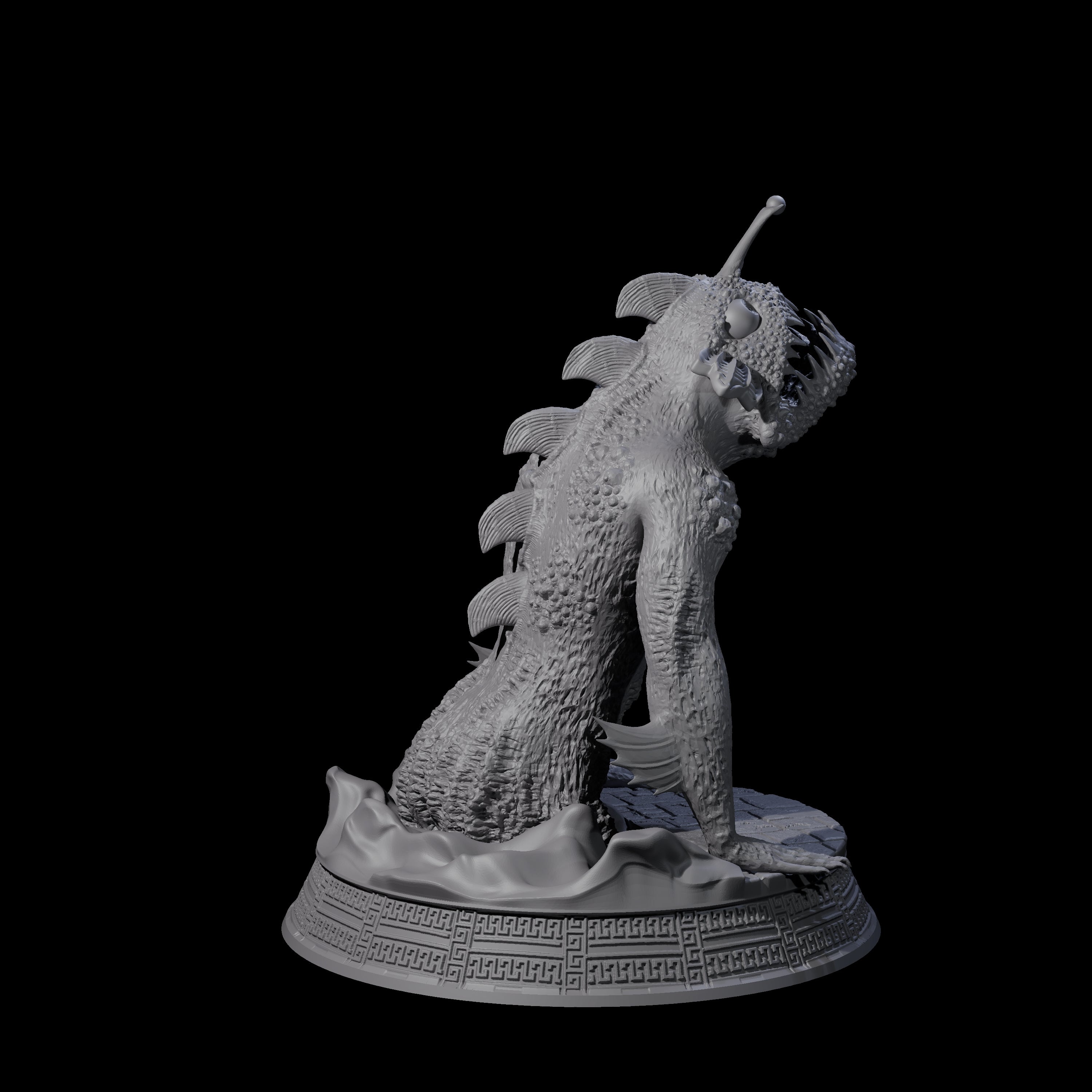Despairing Deep One E Miniature for Dungeons and Dragons, Pathfinder or other TTRPGs