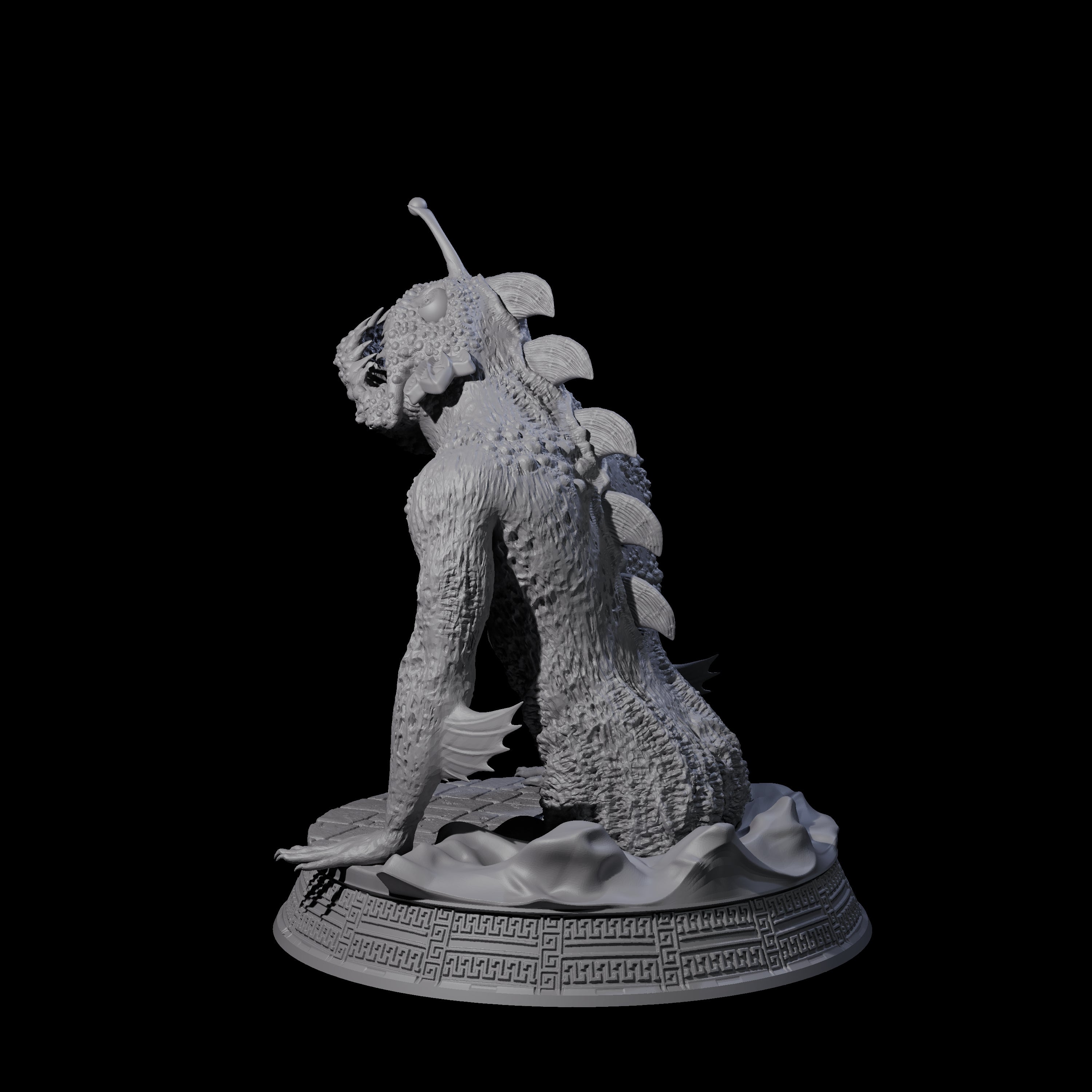 Despairing Deep One E Miniature for Dungeons and Dragons, Pathfinder or other TTRPGs