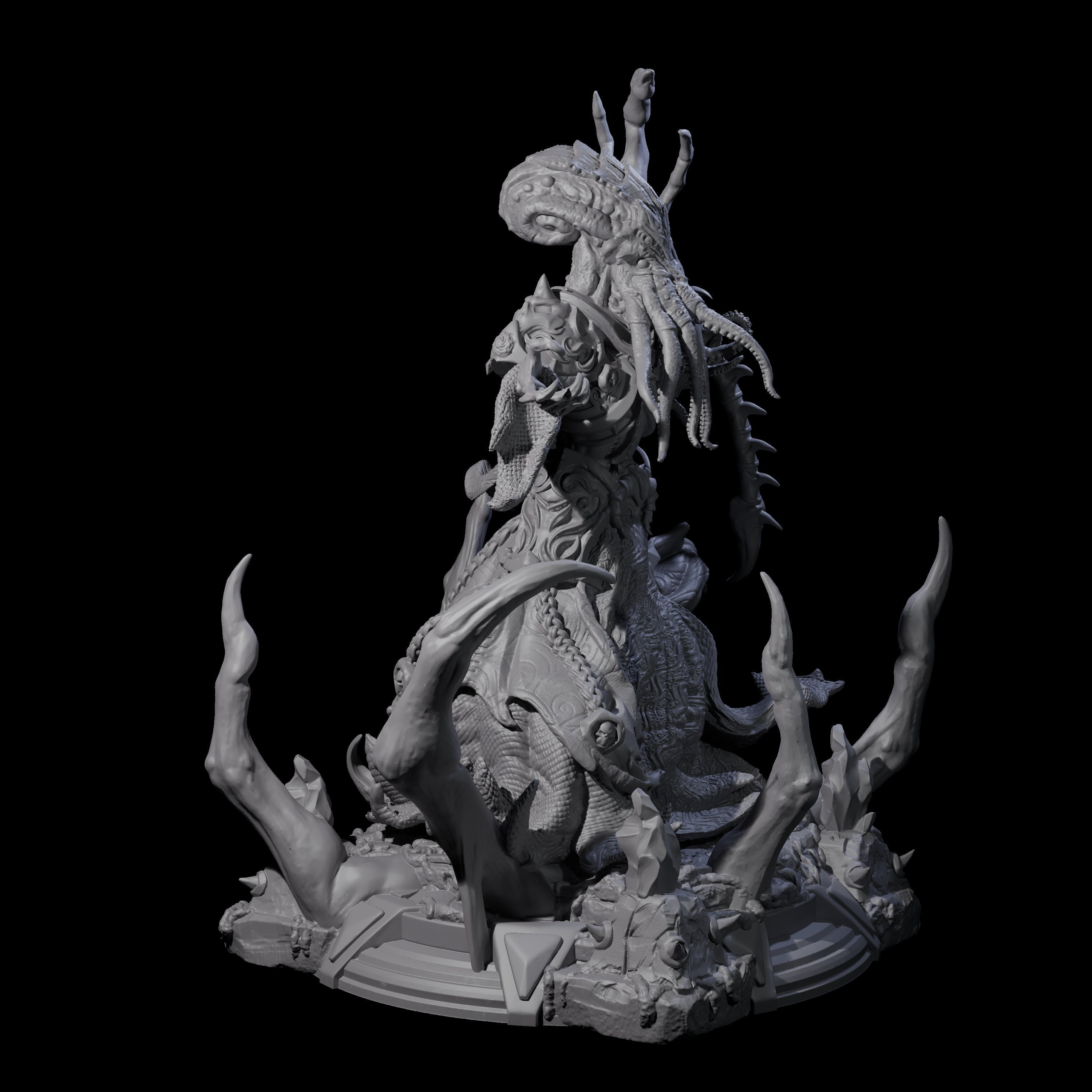 Despicable Mind Flayer Wizard Miniature for Dungeons and Dragons, Pathfinder or other TTRPGs