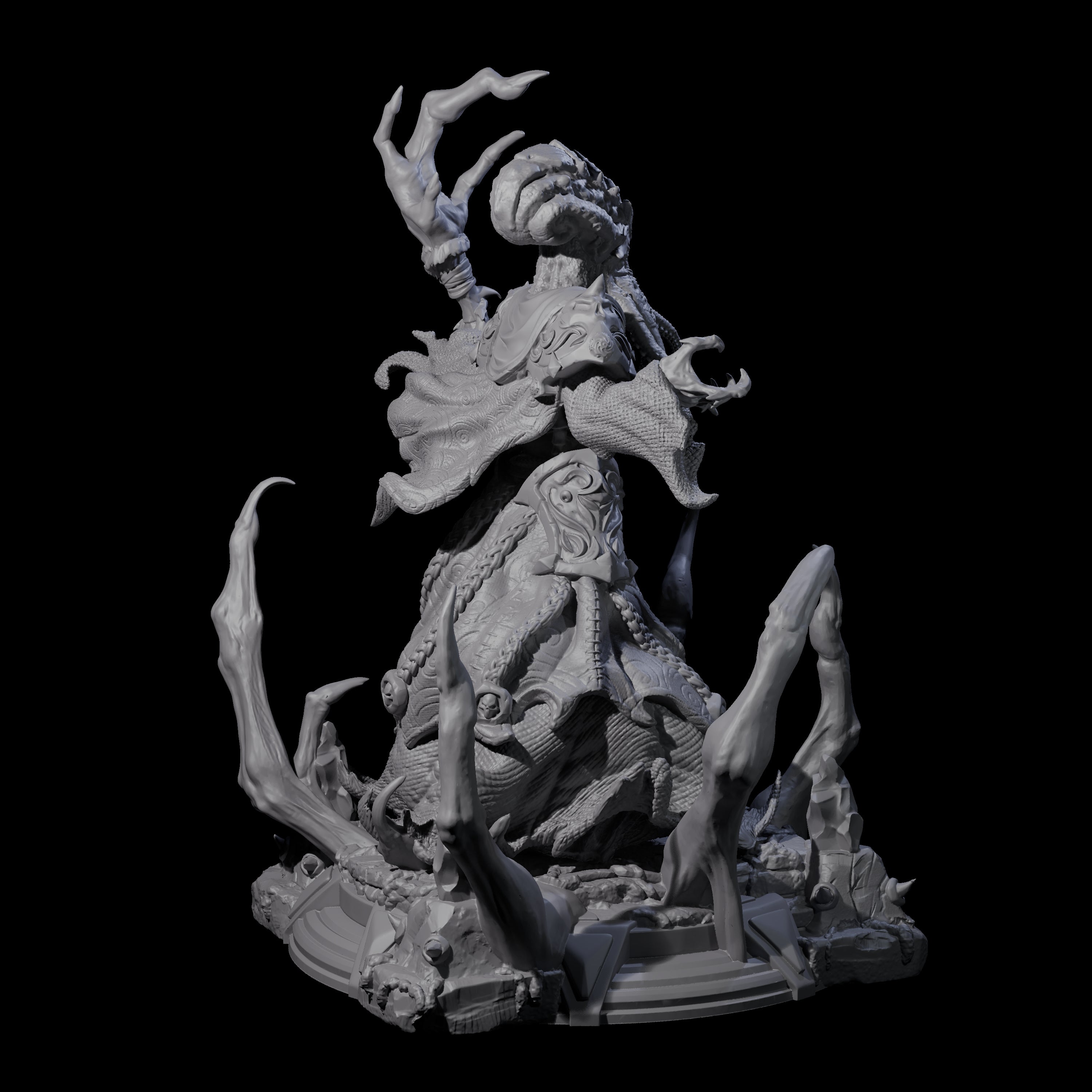 Despicable Mind Flayer Wizard Miniature for Dungeons and Dragons, Pathfinder or other TTRPGs