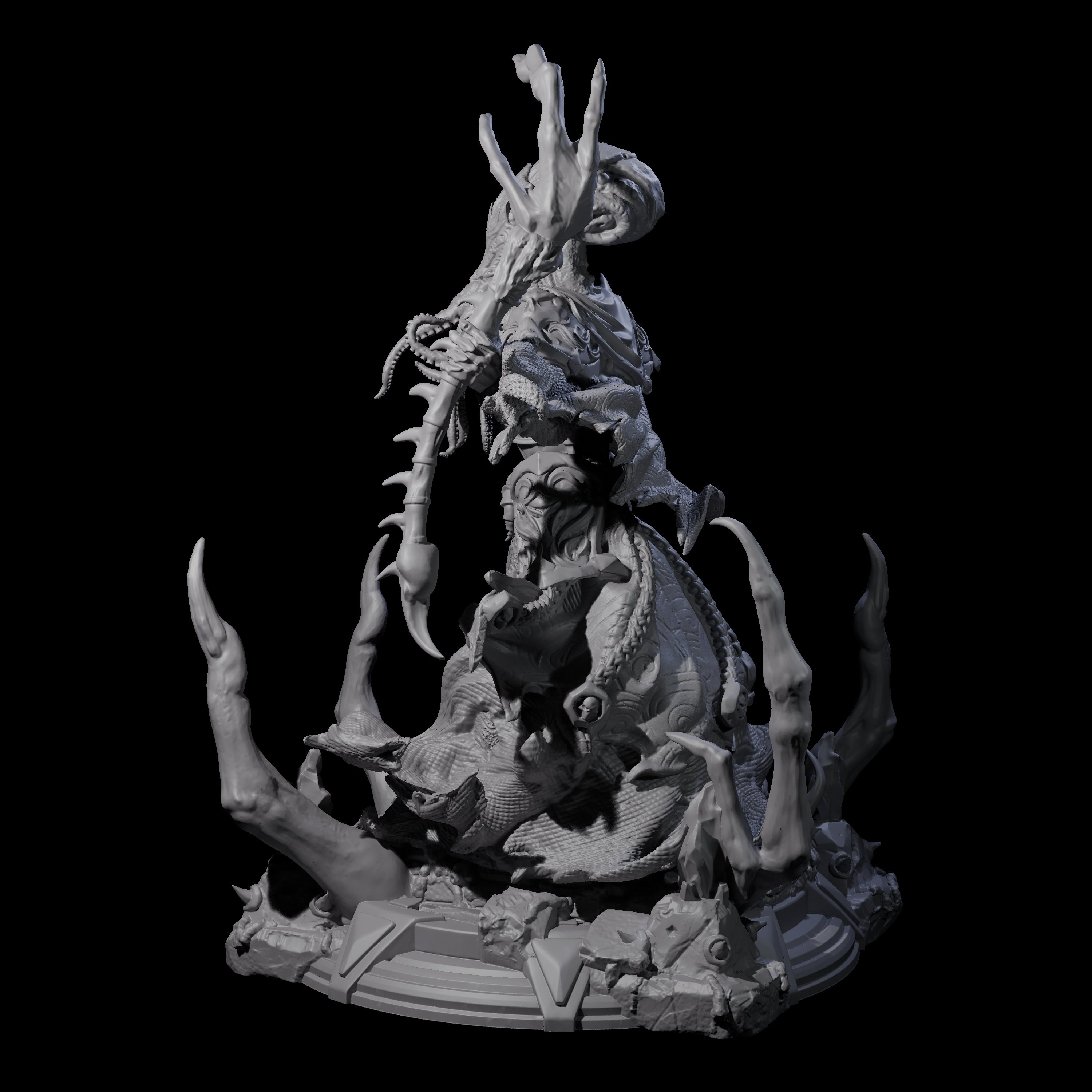 Despicable Mind Flayer Wizard Miniature for Dungeons and Dragons, Pathfinder or other TTRPGs