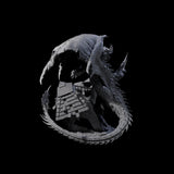 Destroying Chromatic Dragon Miniature for Dungeons and Dragons, Pathfinder or other TTRPGs