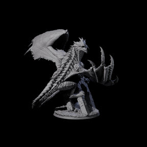 Destroying Chromatic Dragon Miniature for Dungeons and Dragons, Pathfinder or other TTRPGs