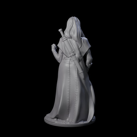 Determined Human Vampire Hunter Miniature for Dungeons and Dragons, Pathfinder or other TTRPGs