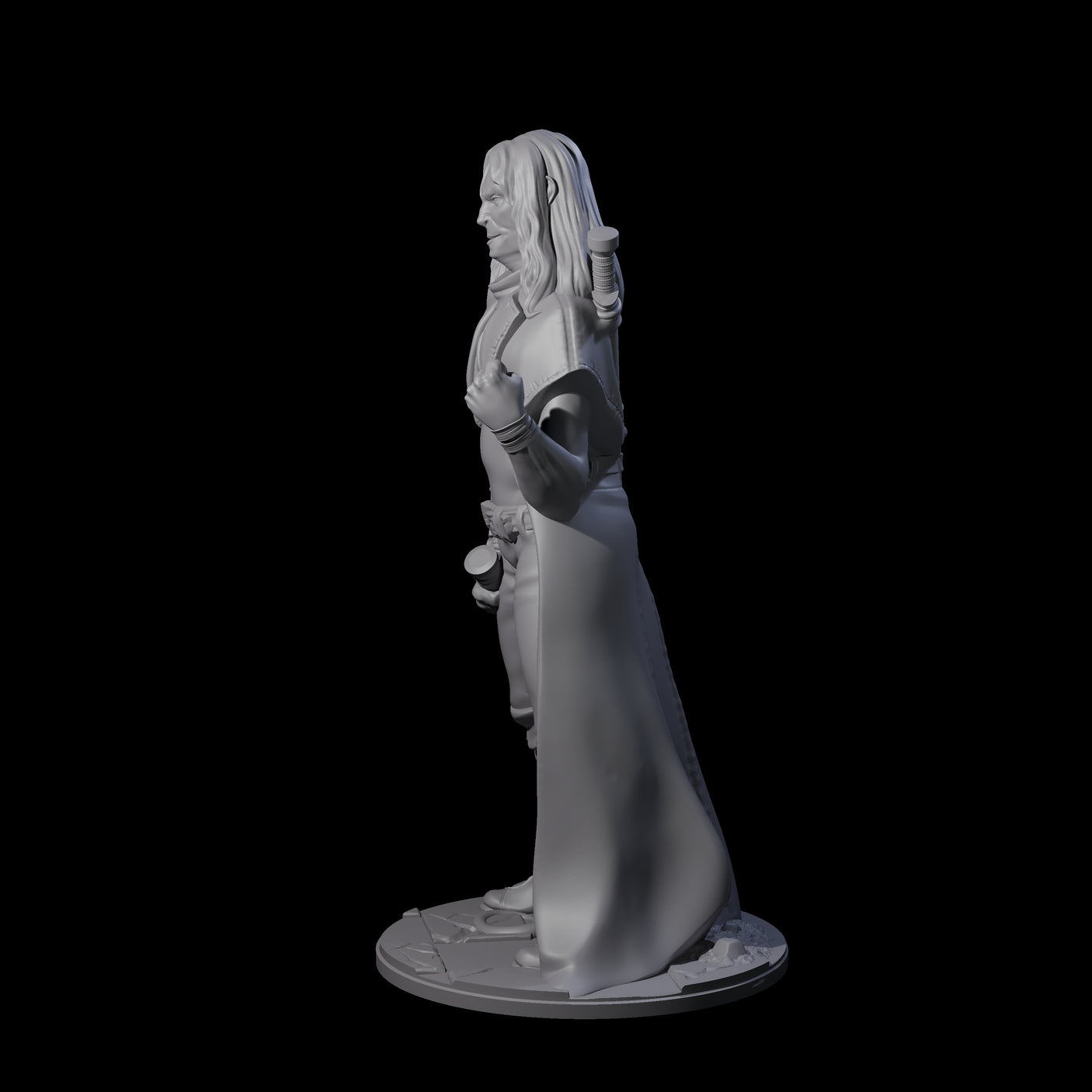 Determined Human Vampire Hunter Miniature for Dungeons and Dragons, Pathfinder or other TTRPGs