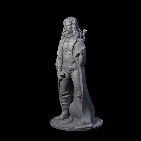 Determined Human Vampire Hunter Miniature for Dungeons and Dragons, Pathfinder or other TTRPGs