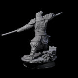 Determined Samuari Miniature for Dungeons and Dragons, Pathfinder or other TTRPGs