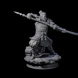 Determined Samuari Miniature for Dungeons and Dragons, Pathfinder or other TTRPGs
