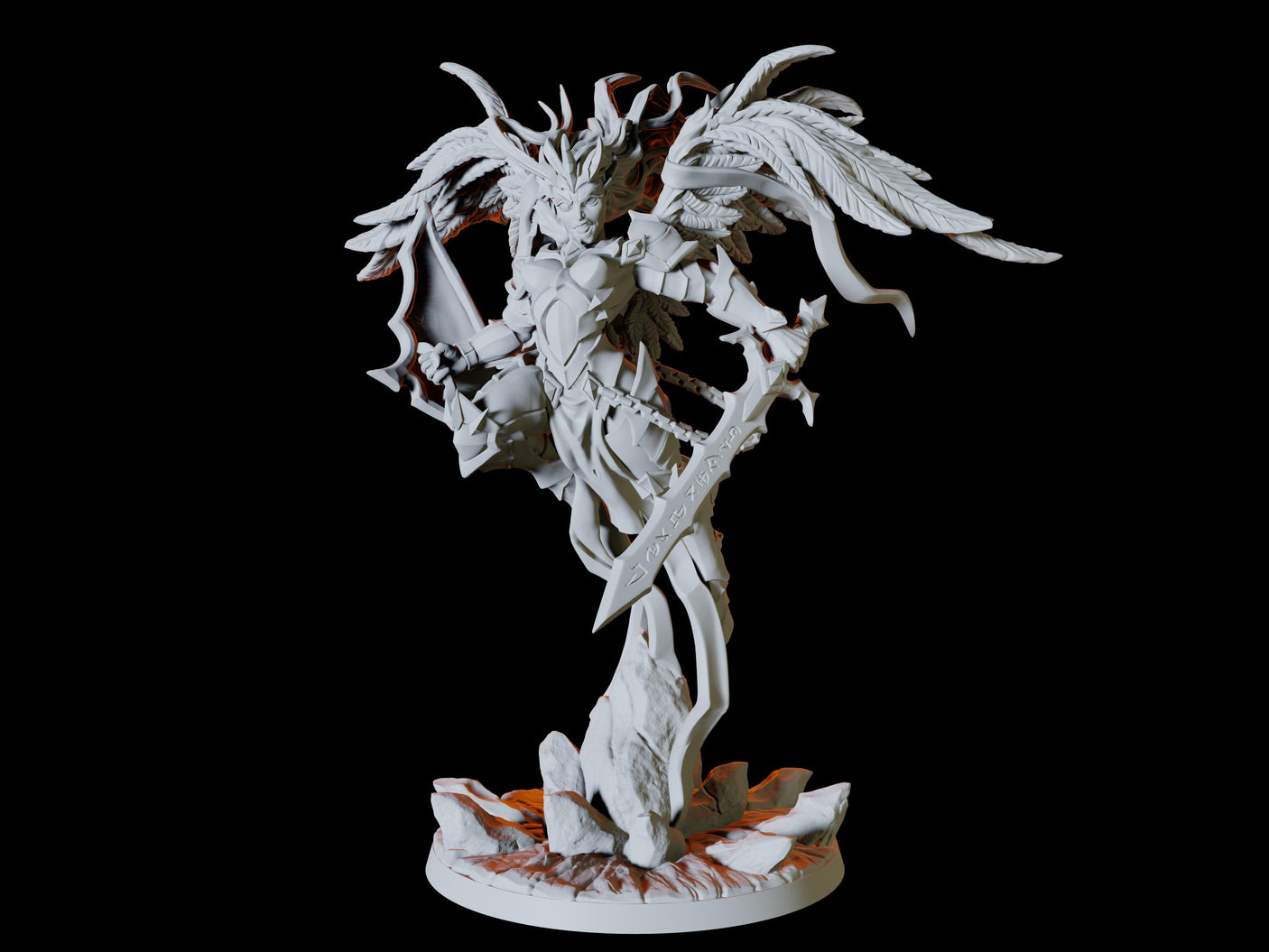 Deva, Planetar or Solar Miniature for Dungeons and Dragons, Pathfinder or other TTRPGs