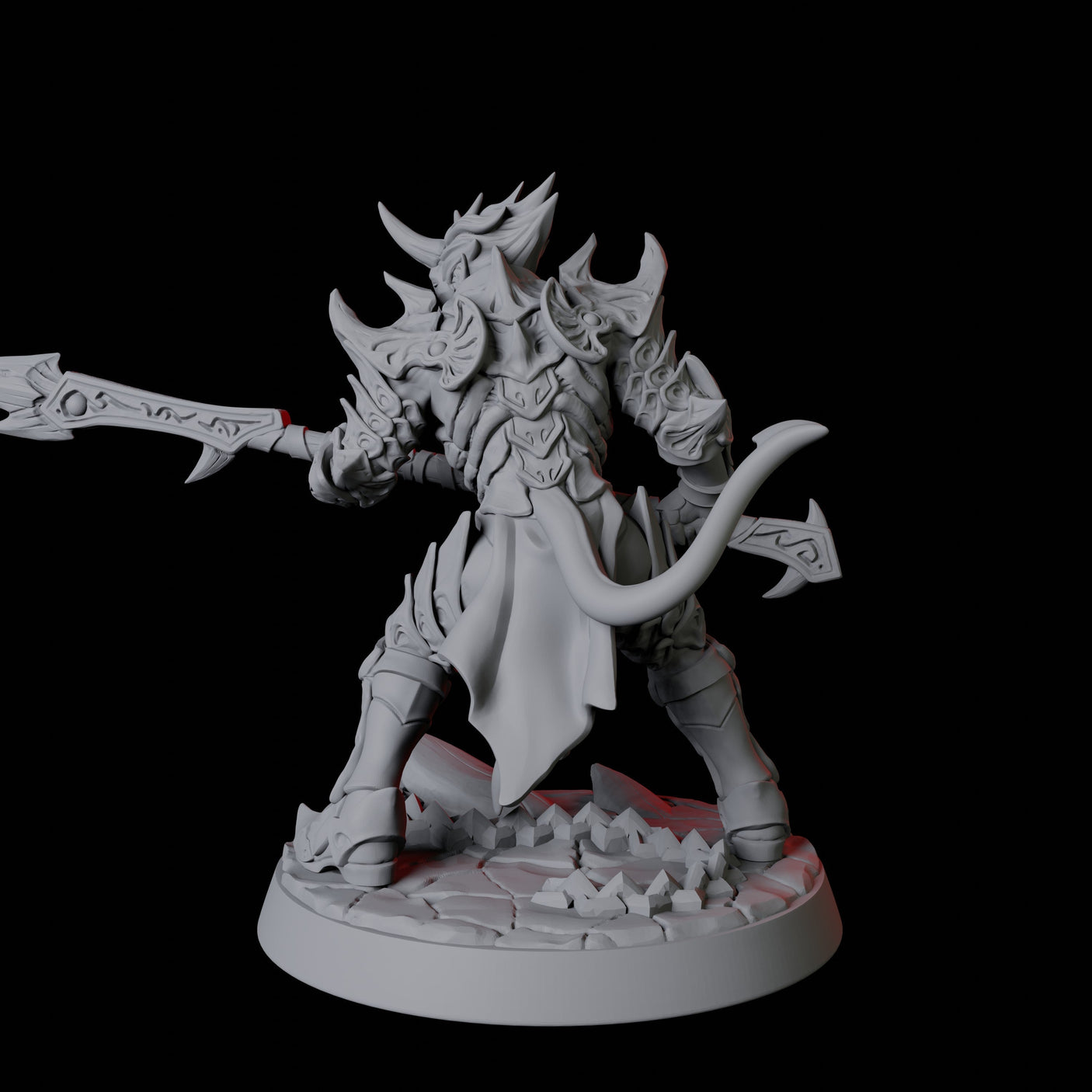Devil Soldier C Miniature for Dungeons and Dragons, Pathfinder or other TTRPGs