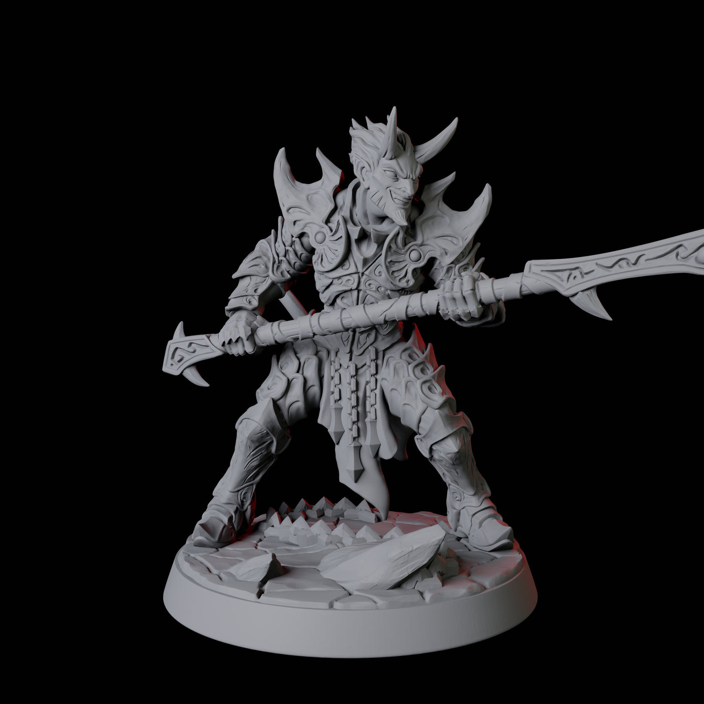 Devil Soldier C Miniature for Dungeons and Dragons, Pathfinder or other TTRPGs
