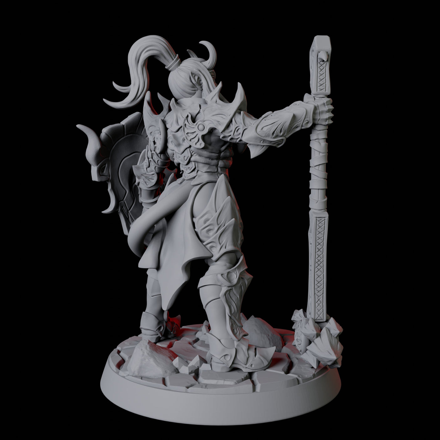 Devil Soldier D Miniature for Dungeons and Dragons, Pathfinder or other TTRPGs