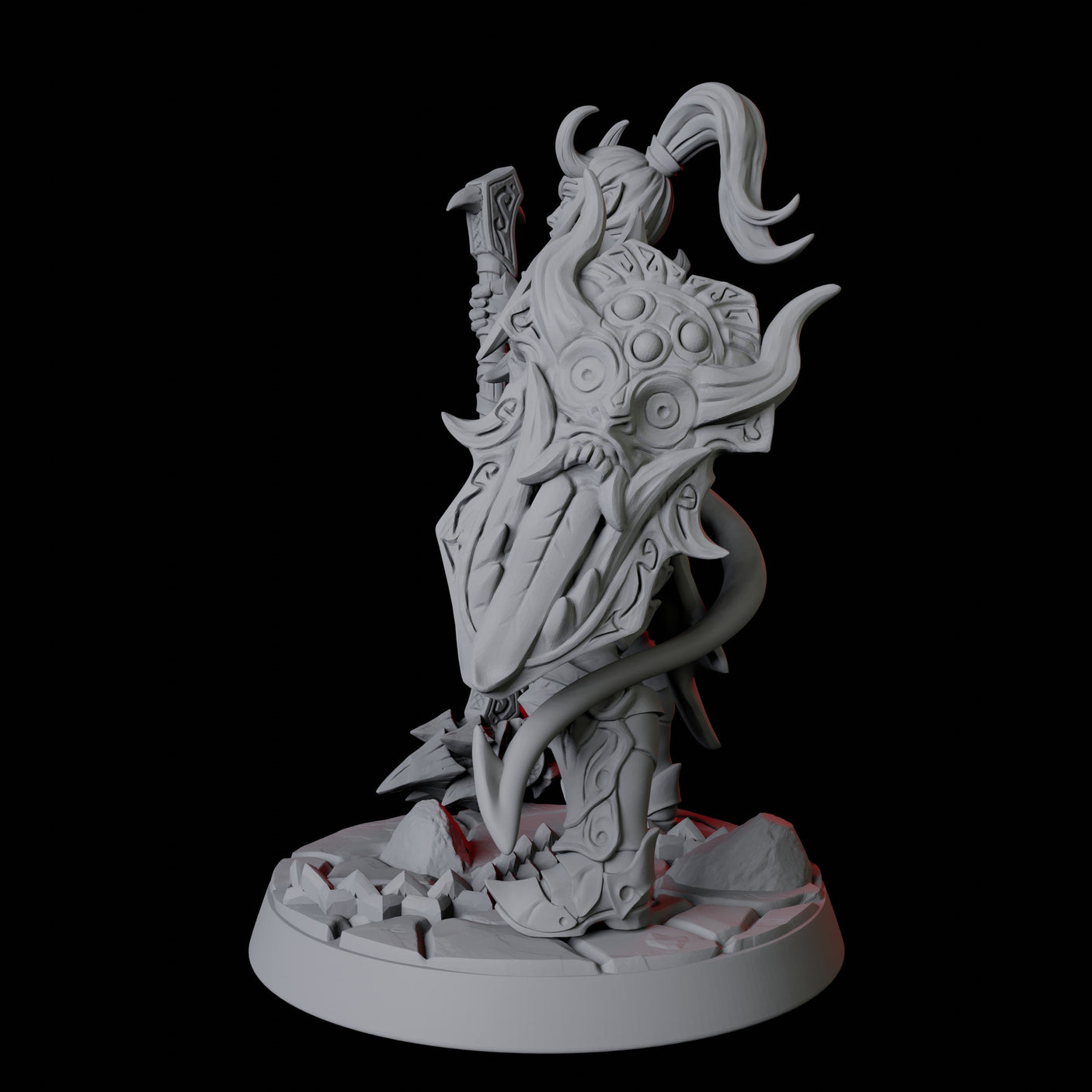 Devil Soldier D Miniature for Dungeons and Dragons, Pathfinder or other TTRPGs