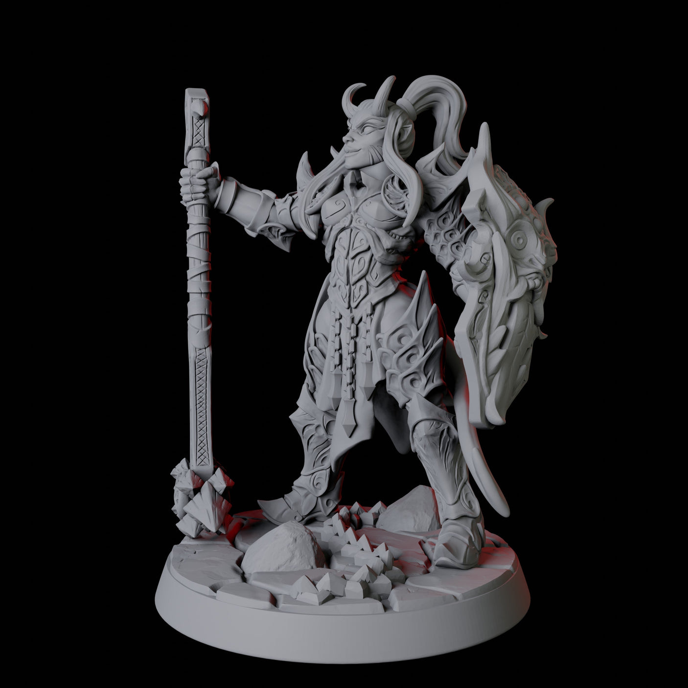 Devil Soldier D Miniature for Dungeons and Dragons, Pathfinder or other TTRPGs
