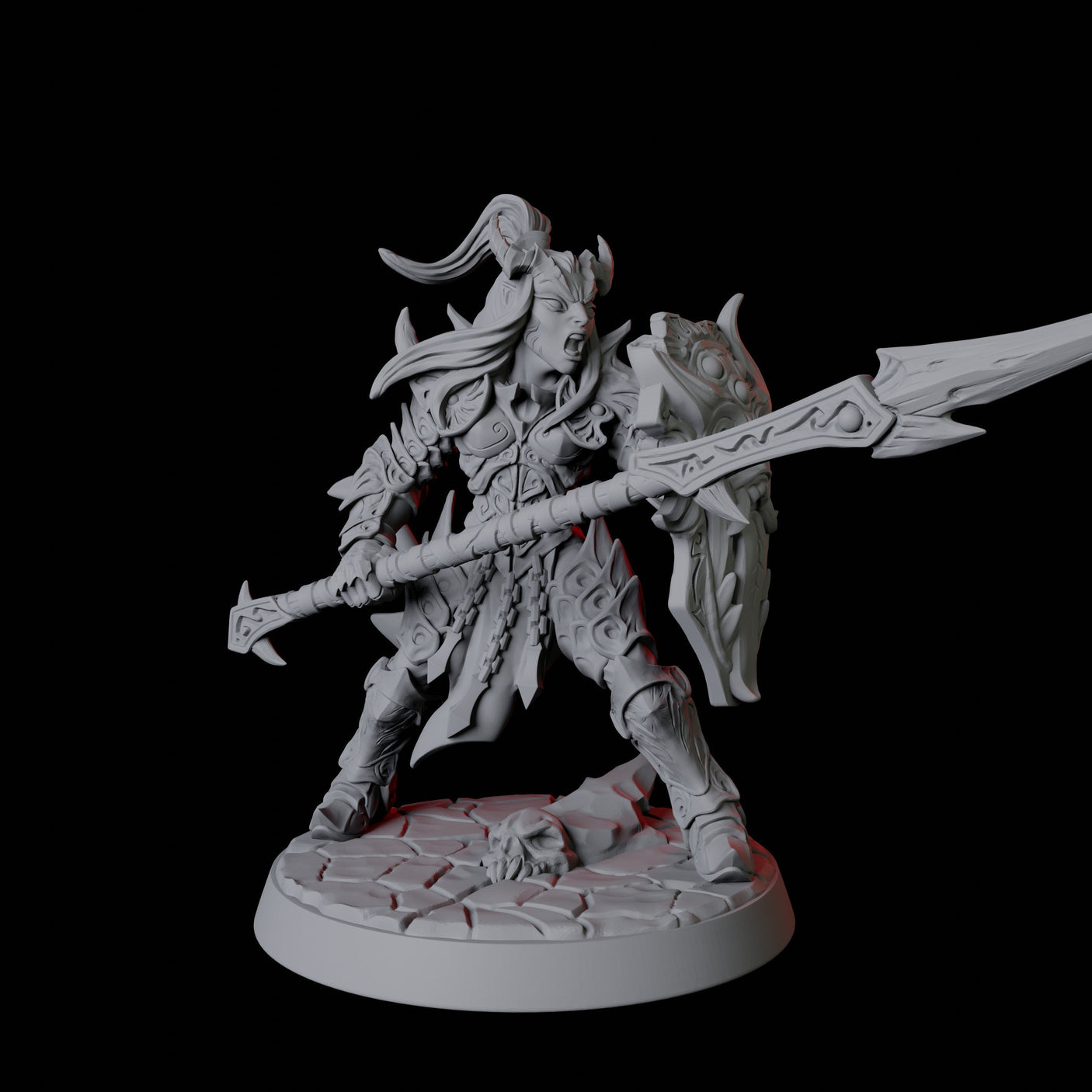 Devil Soldier F Miniature for Dungeons and Dragons, Pathfinder or other TTRPGs