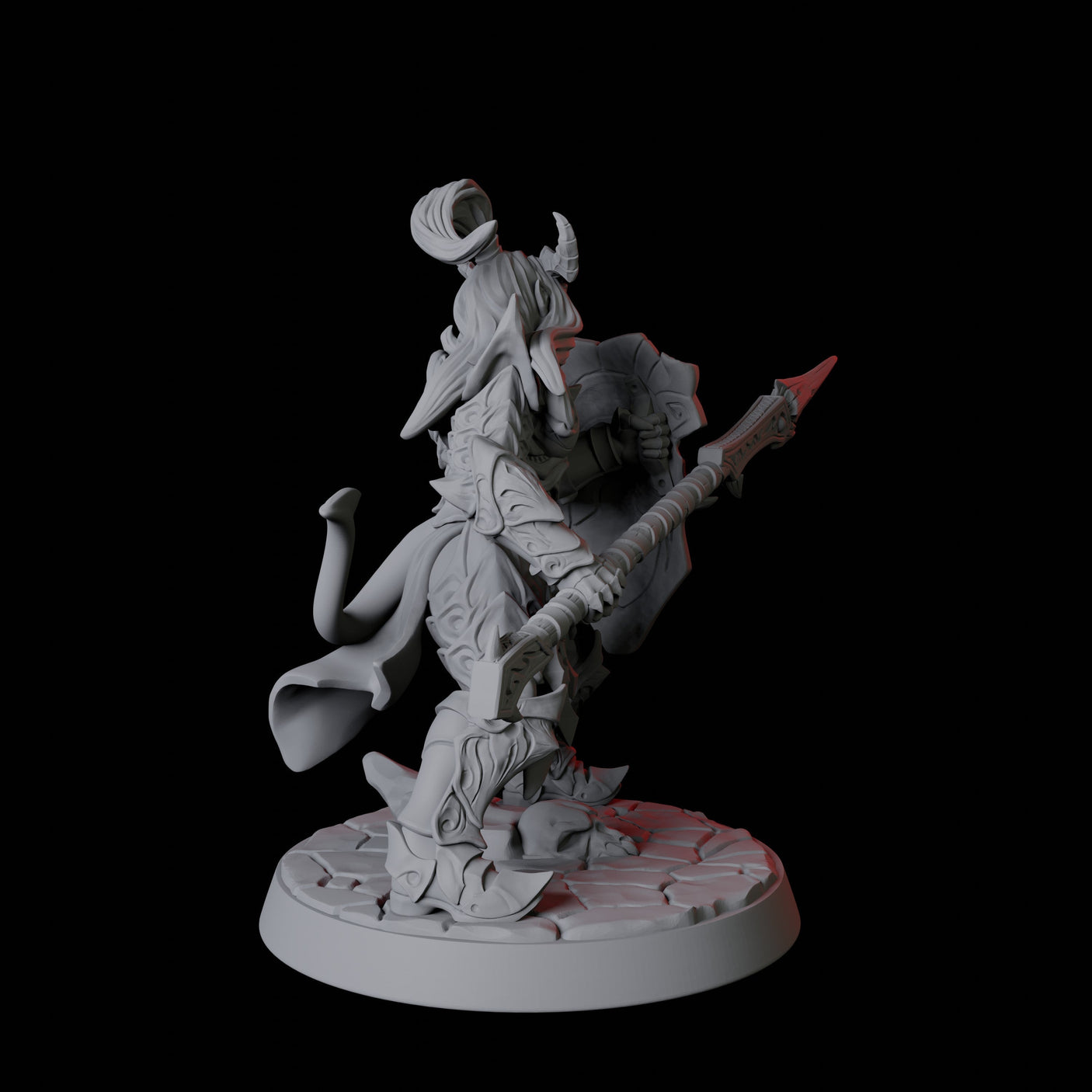 Devil Soldier F Miniature for Dungeons and Dragons, Pathfinder or other TTRPGs