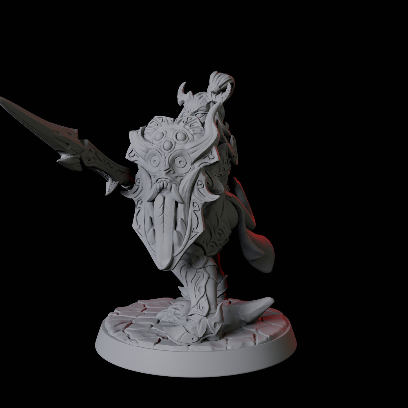 Devil Soldier F Miniature for Dungeons and Dragons, Pathfinder or other TTRPGs