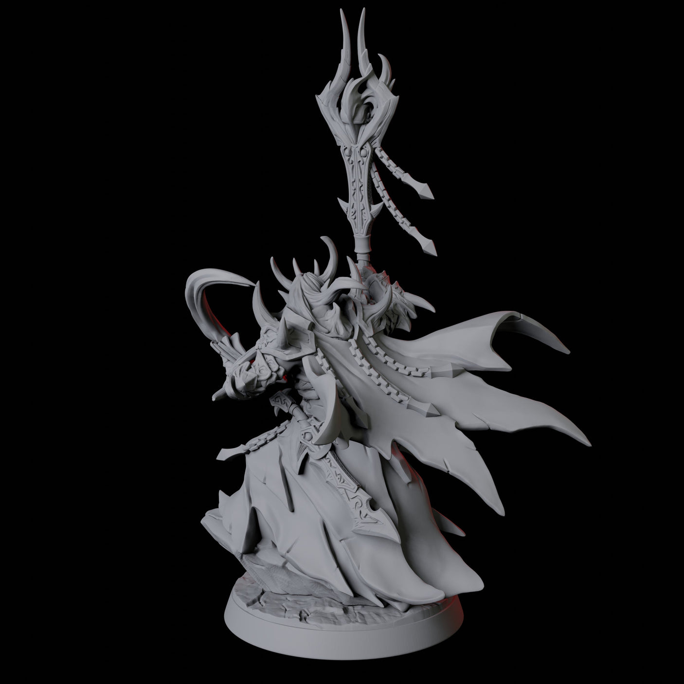 Devil Wizard Miniature for Dungeons and Dragons, Pathfinder or other TTRPGs