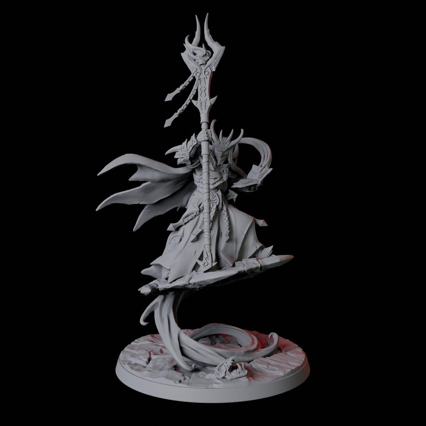 Devil Wizard Miniature for Dungeons and Dragons, Pathfinder or other TTRPGs