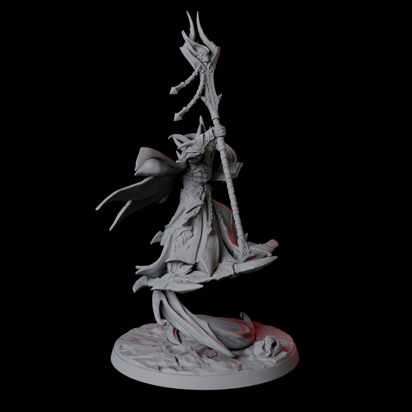 Devil Wizard Miniature for Dungeons and Dragons, Pathfinder or other TTRPGs